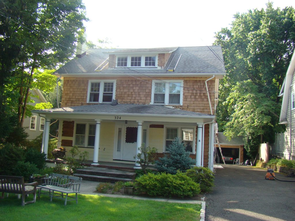Westfield NJ - Sanding and Painting Exterior of House